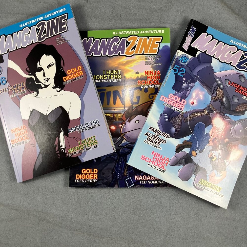 2004/5 Mangazine*Anime Magazine*Antarctic Press*Gold Digger*Ninja High School